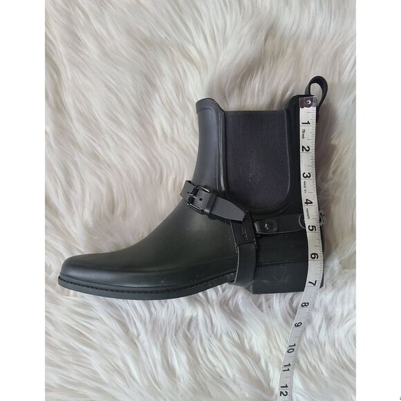 Karl Lagerfeld|Lou Black Rain Booties, 8 - Picture 10 of 12